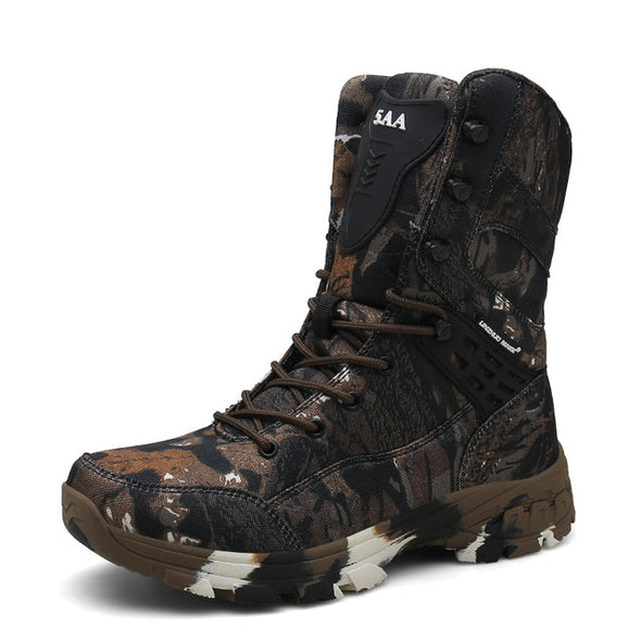 Camouflage Brown Men Boots